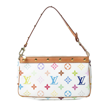 Louis Vuitton Monogram Multicolor Pochette Accessories White 1 of 14