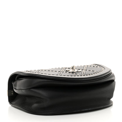 Chanel Calfskin Coco Eyelets Small Flap Bag Black 3 of 14