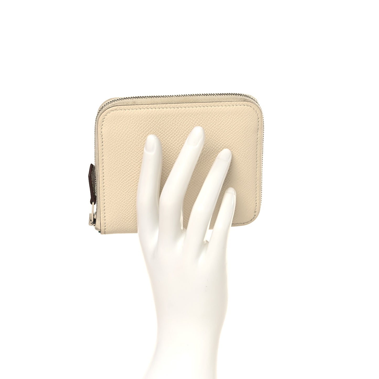 Epsom Silk'in Compact Wallet Craie Vert Vertigo