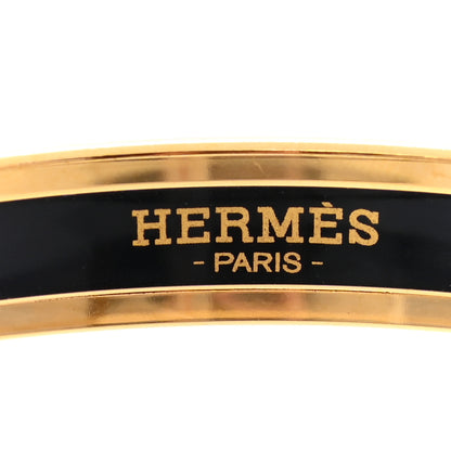 Hermes Enamel Printed Narrow Sellier Bracelet 65 Orange 4 of 5