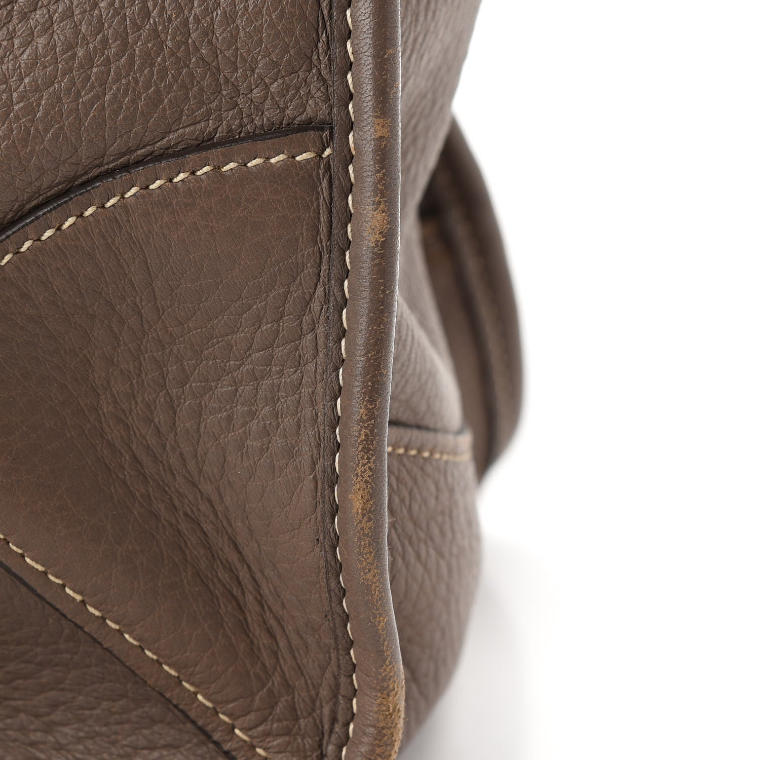 Prada Cervo Deerskin Tote Bambu 12 of 12