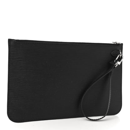 Louis Vuitton Epi Neverfull Pochette MM GM Black 3 of 10