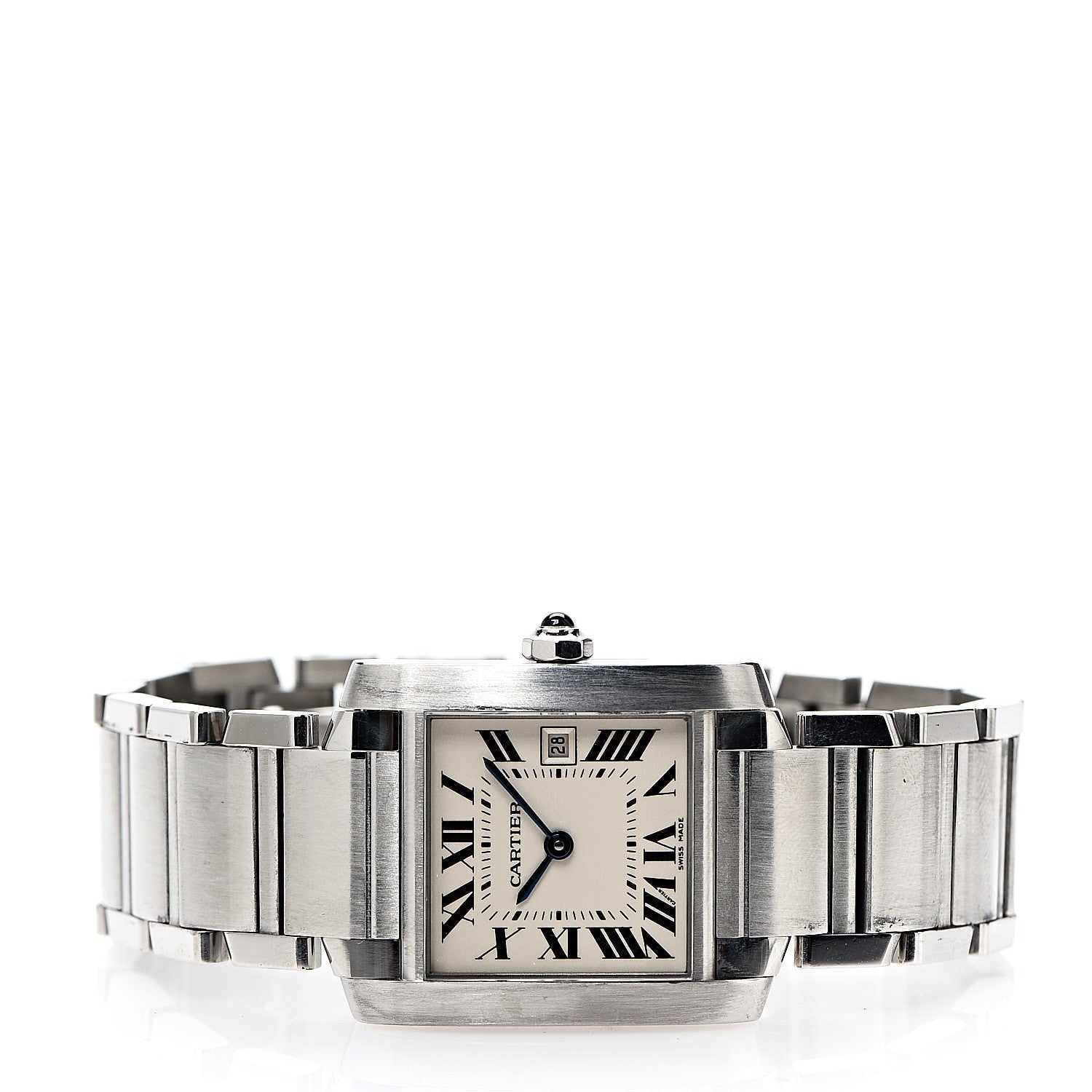 Cartier Stainless Steel 25mm Tank Francaise Quartz Watch 2 of 6