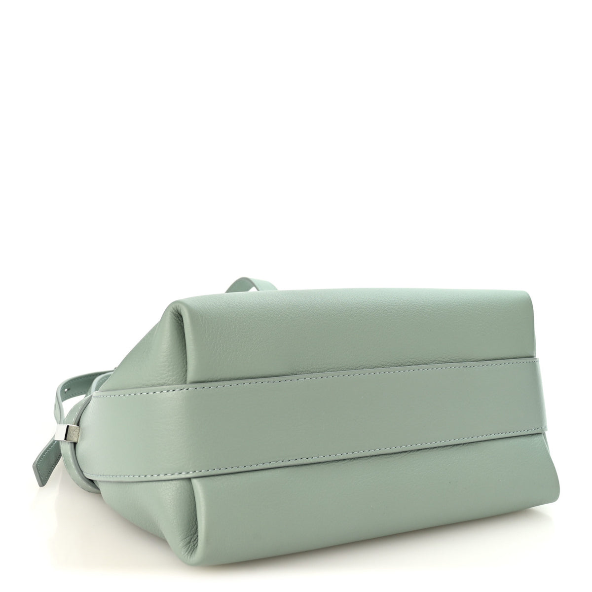 Calfskin Small Hug Pouch Aqua Green