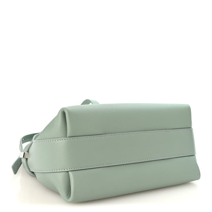 Salvatore Ferragamo Calfskin Small Hug Pouch Aqua Green 4 of 9
