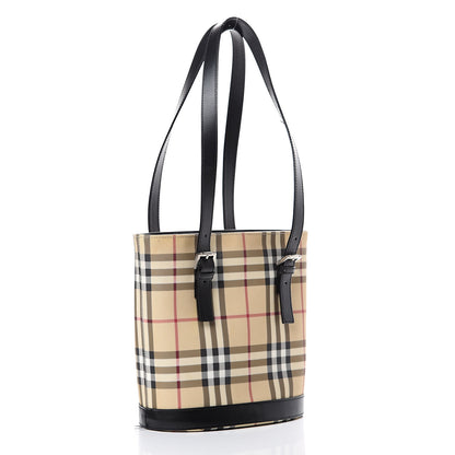 Burberry House Check Bucket Bag Black 2 of 15