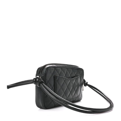 Chanel Calfskin Quilted Cambon Pochette Black White 3 of 10