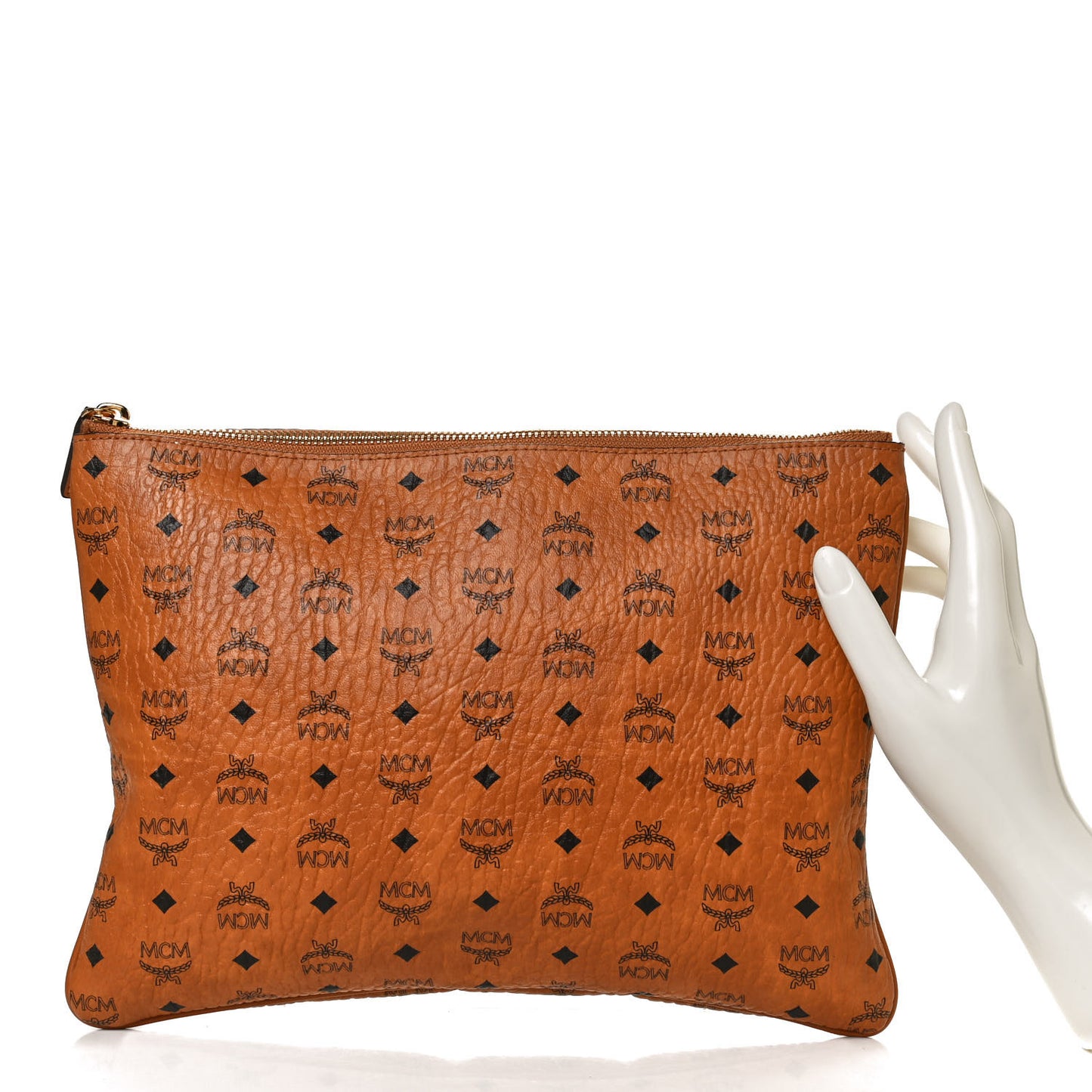 Visetos Crossbody Pouch Cognac
