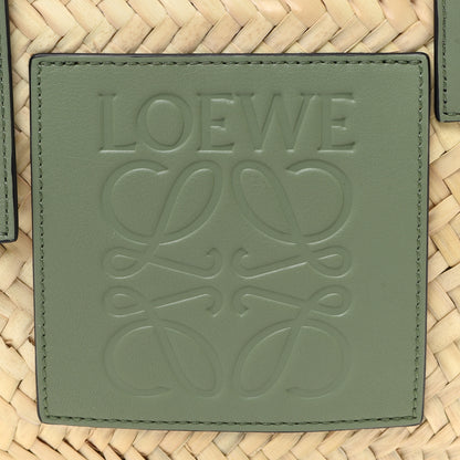 Loewe Raffia Small Basket Tote Bag Natural Green 6 of 8