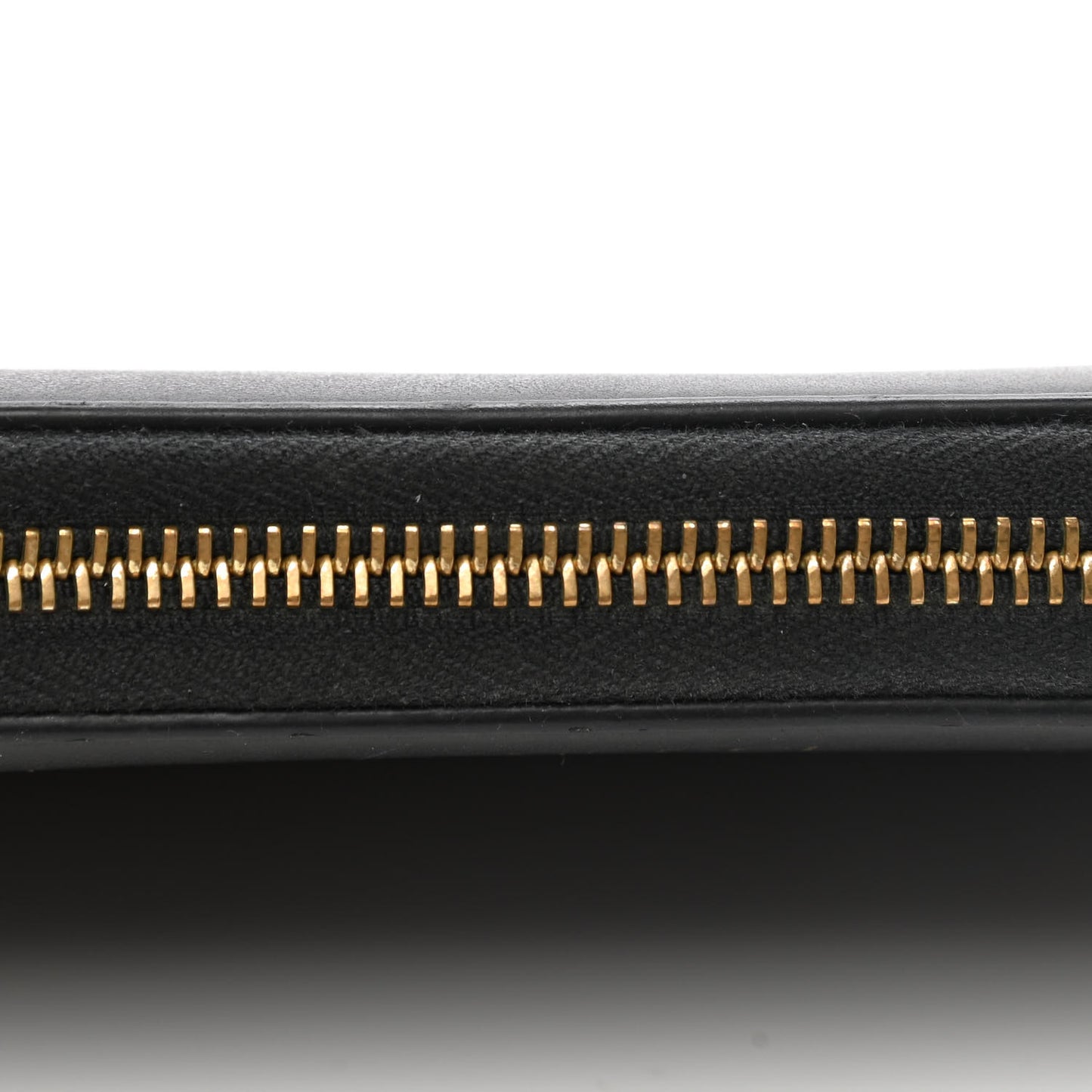 Smooth Calfskin Zip Around Wallet Black