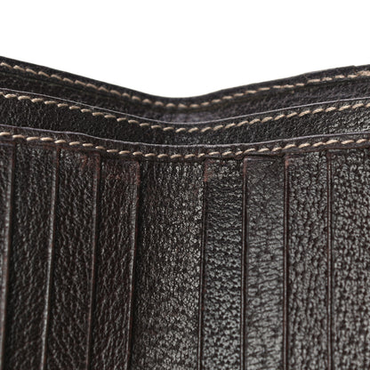 Gucci Horsebit Canvas Buckle Compact Wallet Brown 17 of 19
