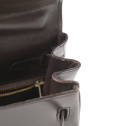 Hermes Box Kelly Retourne 32 Chocolate 14 of 21