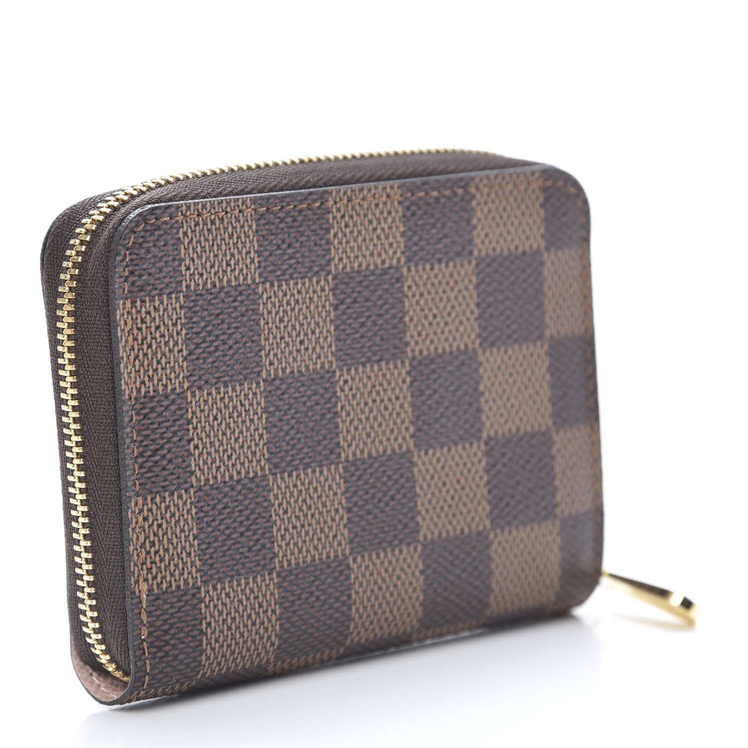 Louis Vuitton Damier Ebene Zippy Coin Purse Rose Ballerine 3 of 8