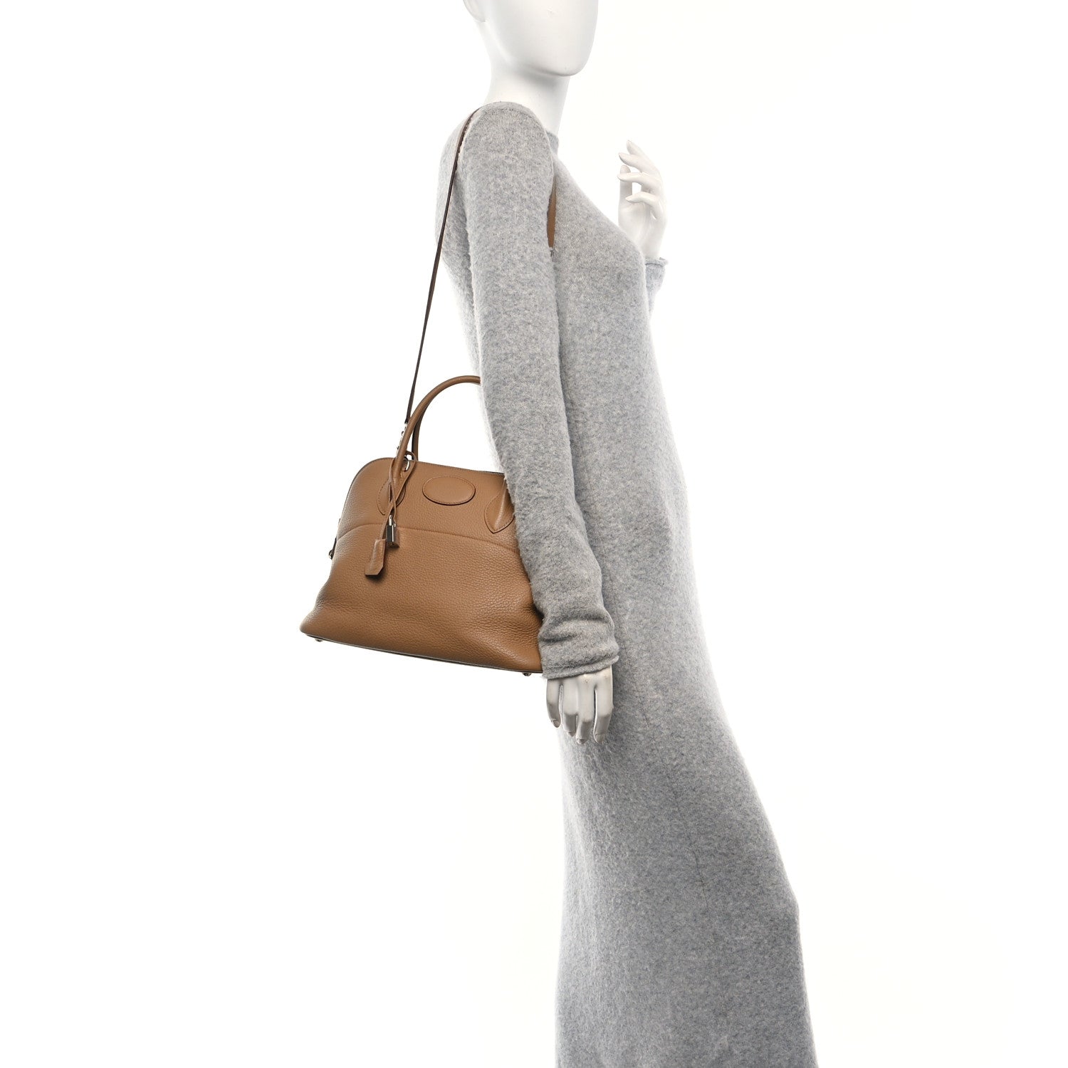 Hermes Taurillon Clemence Bolide 31 Tabac Camel 2 of 10