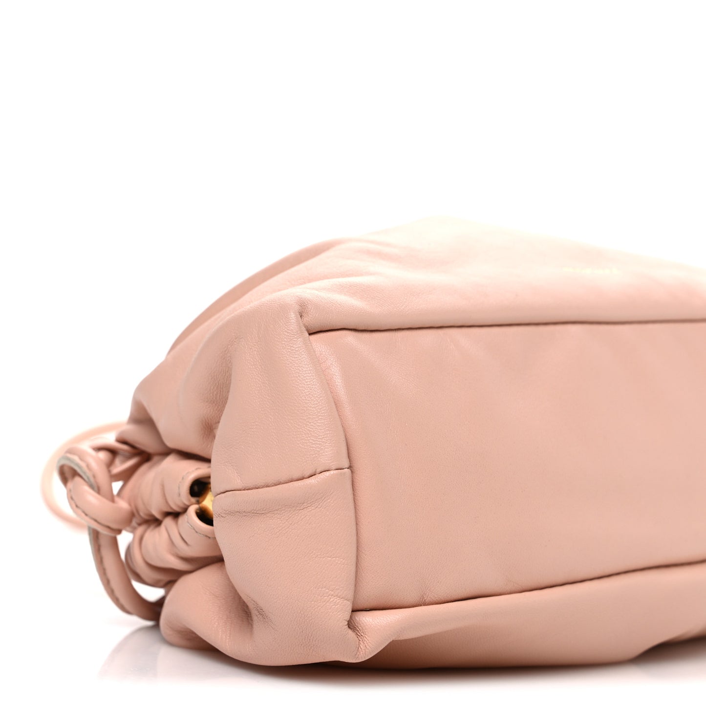 Lambskin Mini Cloud Clutch  Dahlia