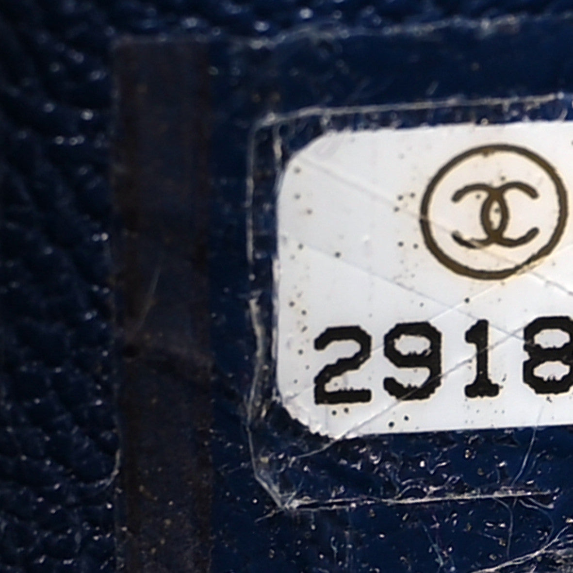Chanel Goatskin Quilted Large Chanel 19 Flap Dark Blue 7 of 9