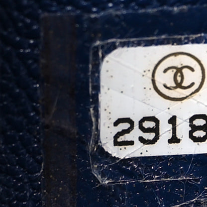 Chanel Goatskin Quilted Large Chanel 19 Flap Dark Blue 7 of 9