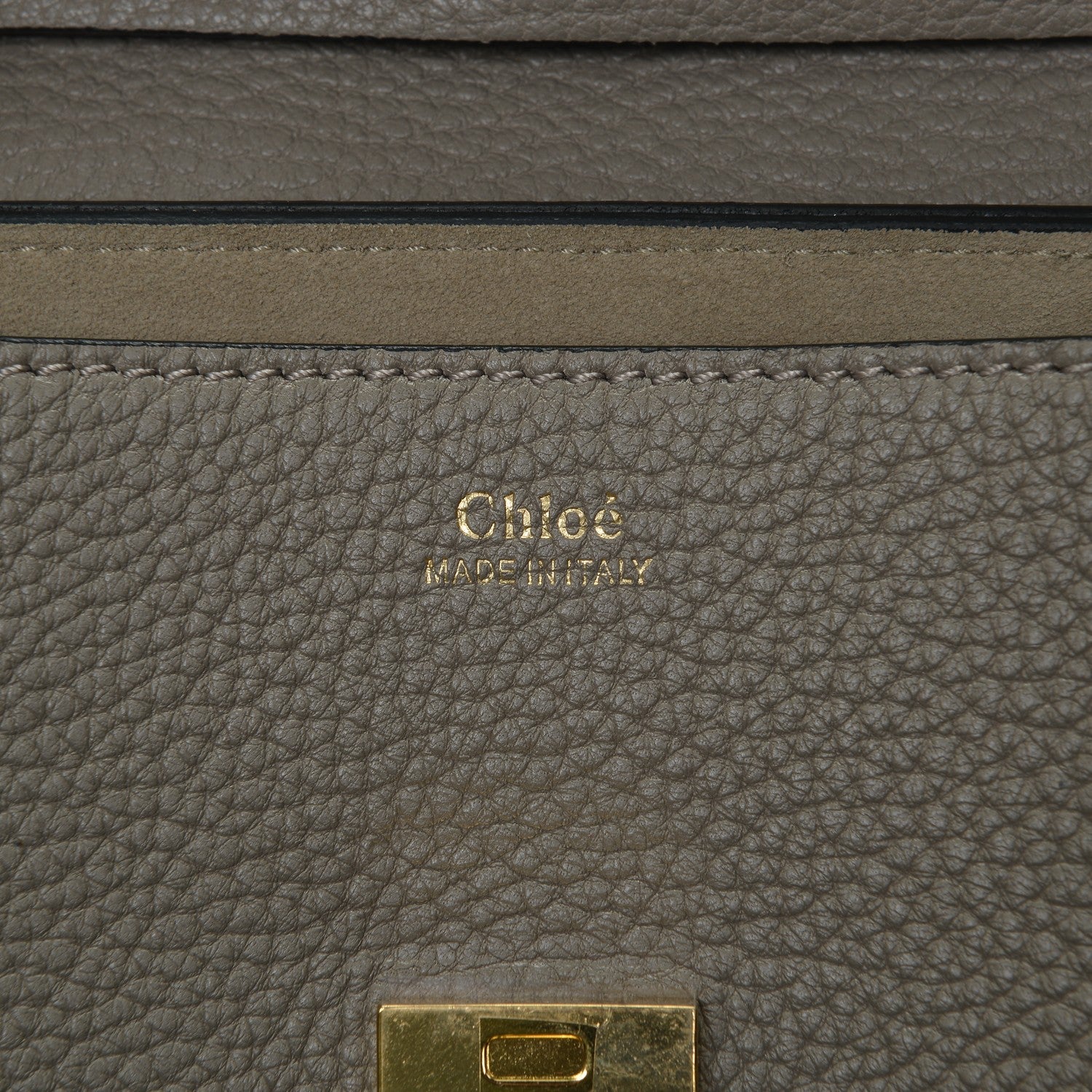 Chloe Grained Lambskin Mini Drew Shoulder Bag Motty Grey 6 of 7