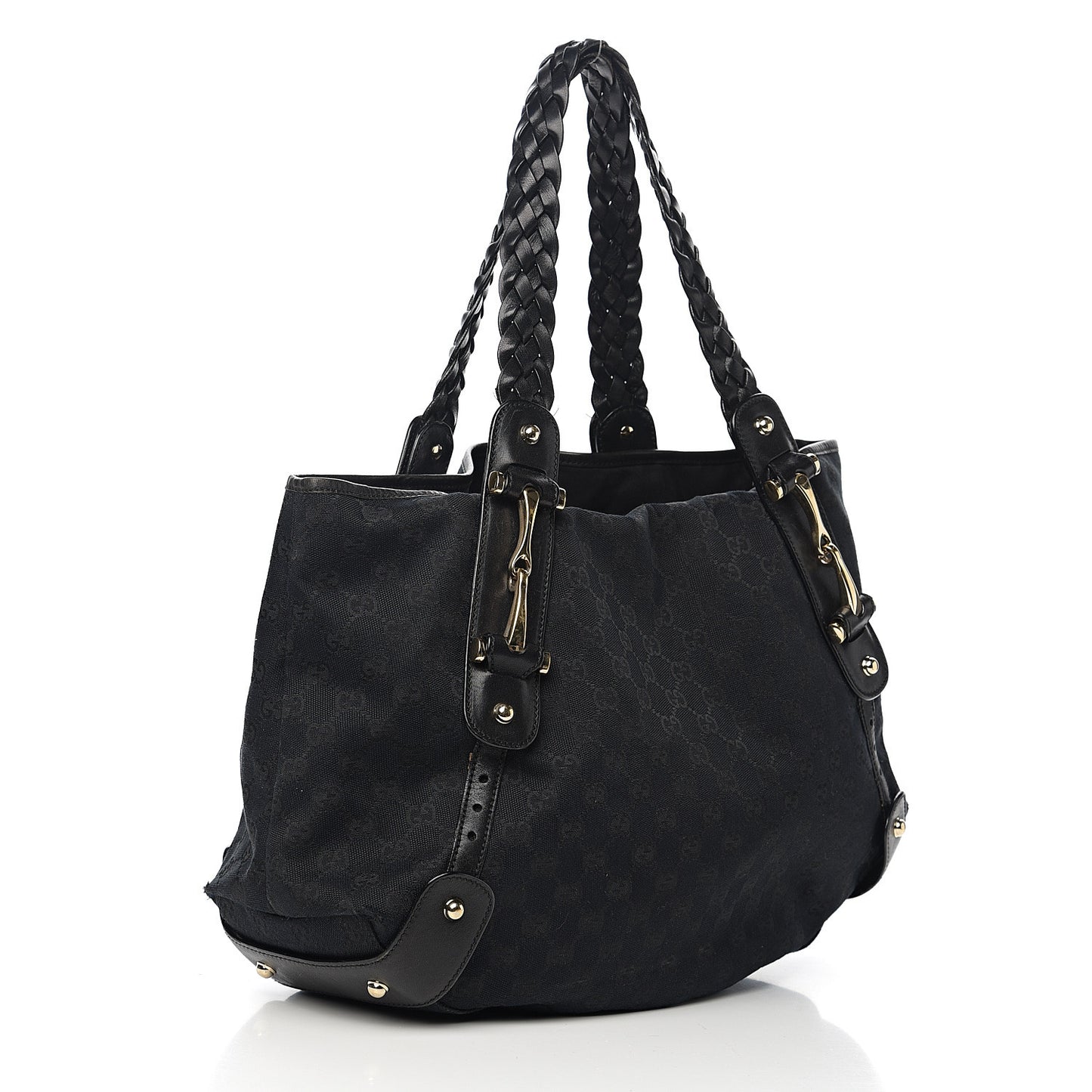 Monogram Medium Pelham Shoulder Bag Black