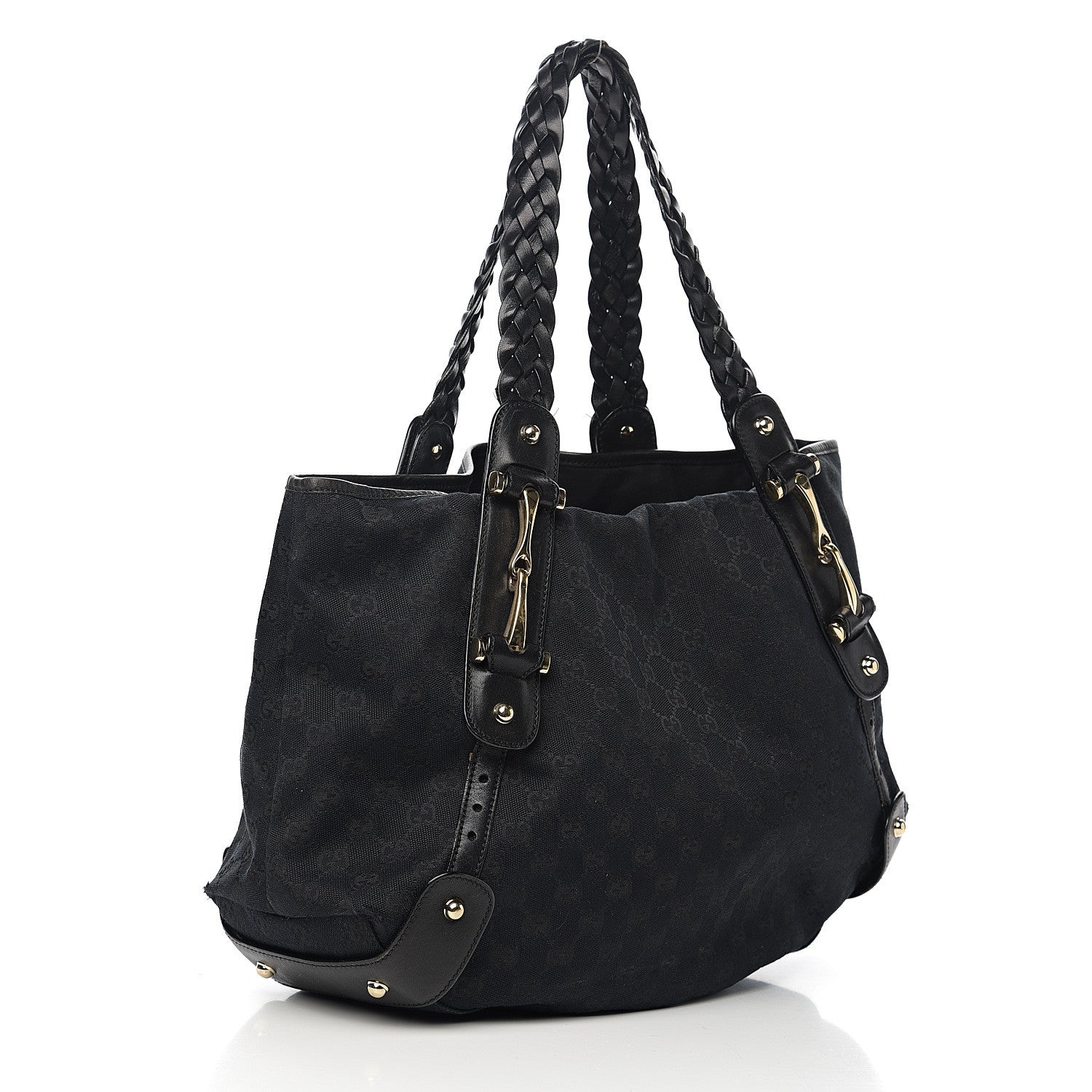 Gucci Monogram Medium Pelham Shoulder Bag Black 2 of 13