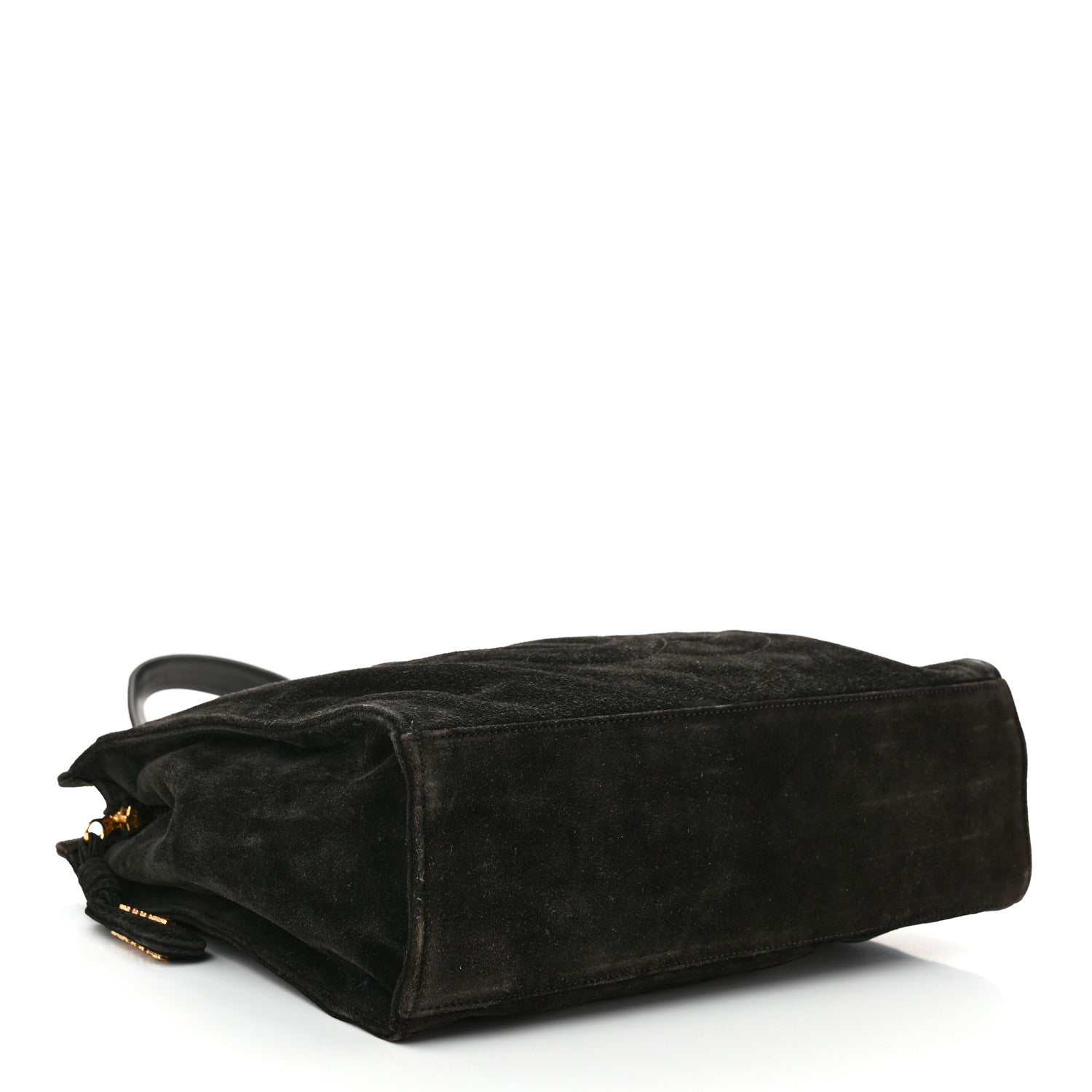 Chanel Suede CC Shoulder Bag Brown 4 of 11