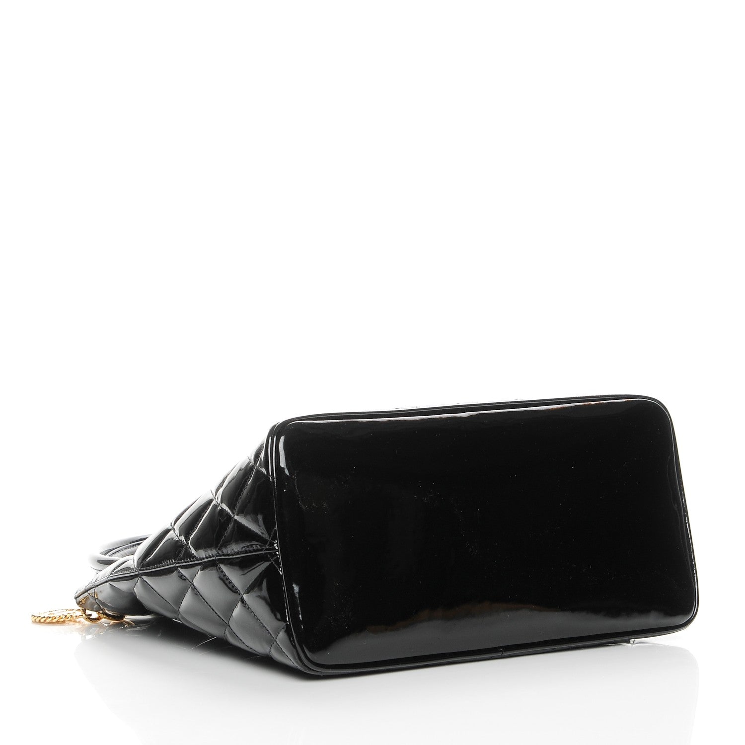 Chanel Patent Medallion Tote Black 4 of 7