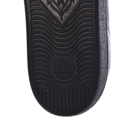 Gucci Calfskin Crocodile Web Mens Ace Sneakers 7.5 Black 6 of 8