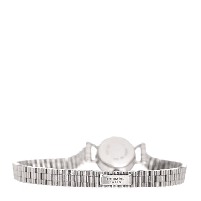Hermes 18K White Gold Diamond 16mm Faubourg Quartz Watch 3 of 4