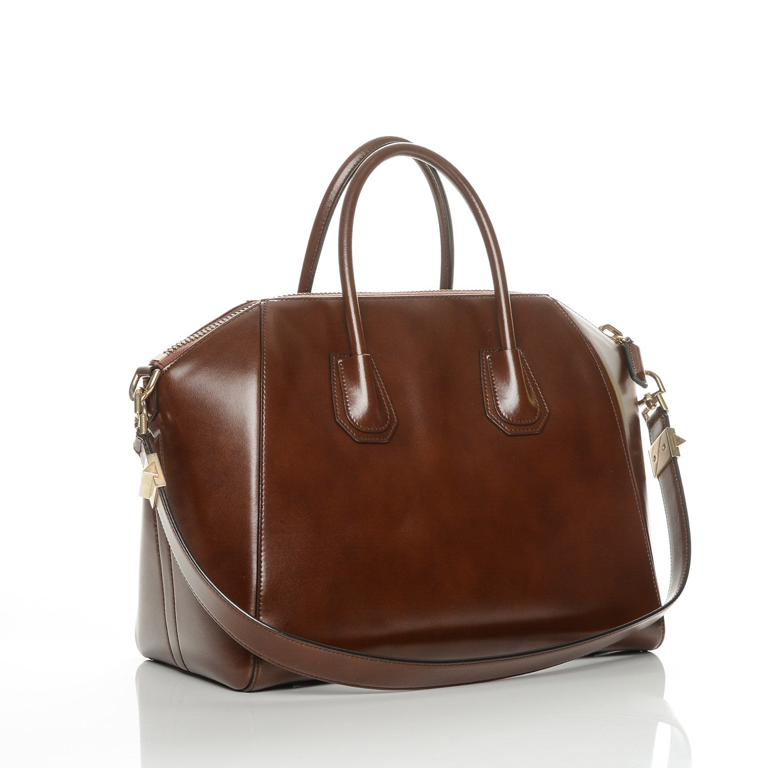 Givenchy Shiny Lord Calfskin Medium Antigona Brown 3 of 9