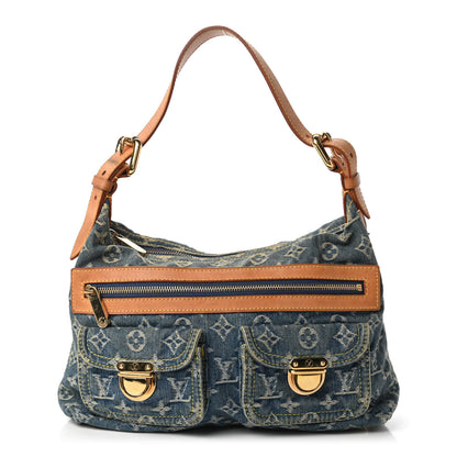 Louis Vuitton Monogram Denim Baggy PM Blue 1 of 9