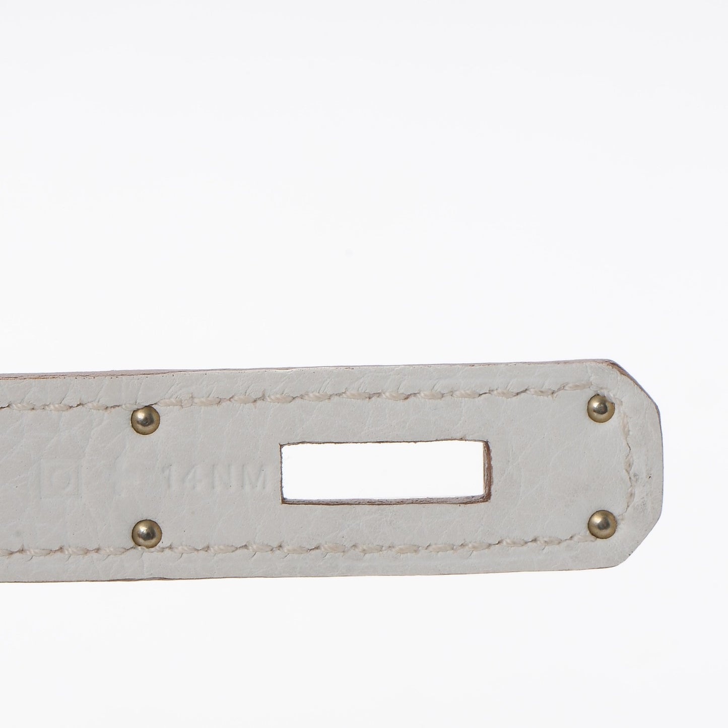 Togo Horseshoe Birkin 35 Sanguine White