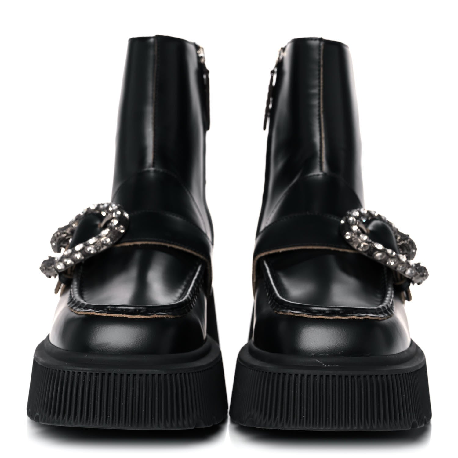Gucci Cordovan Lux Dionysus Hunder Boots 39 Black 2 of 12