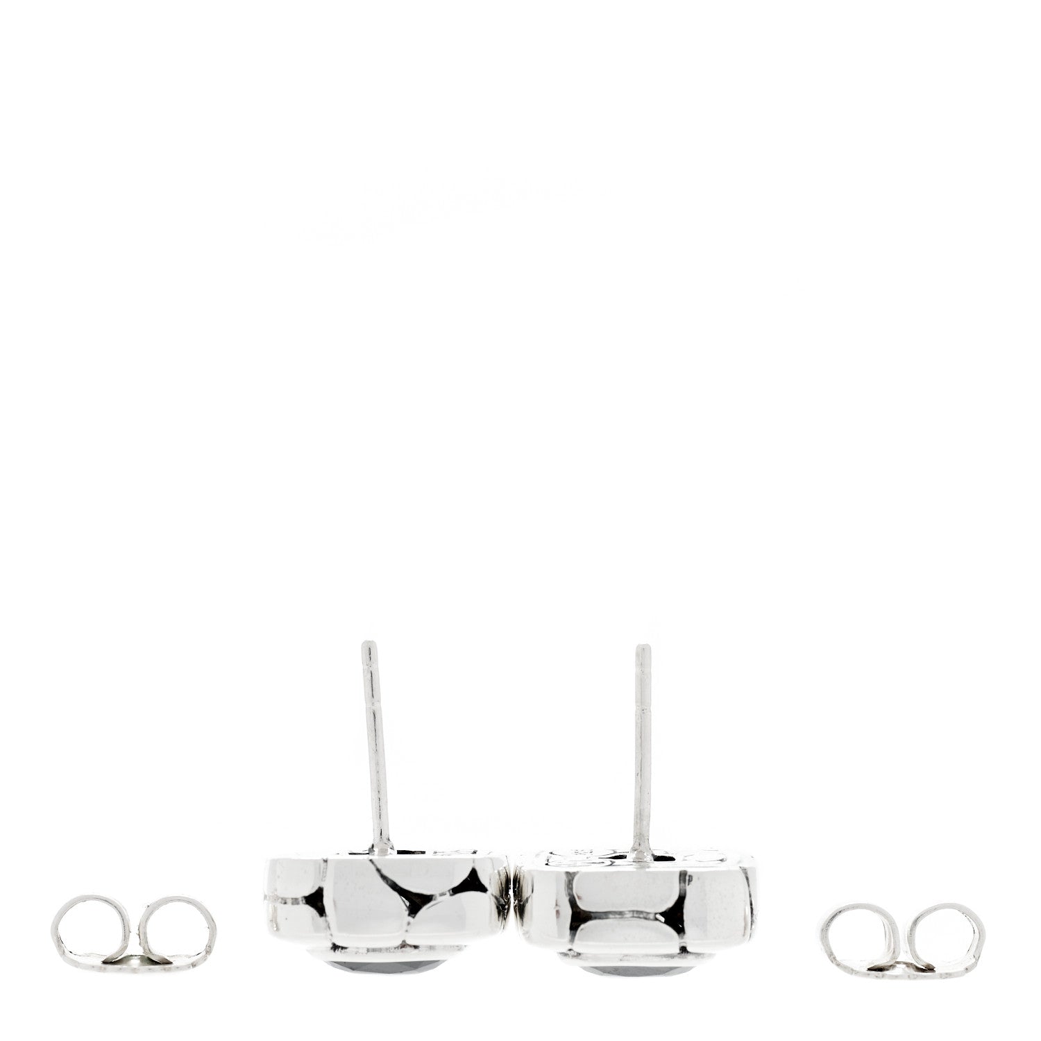 John Hardy Sterling Silver Hematine Batu Kali Square Earrings 3 of 6