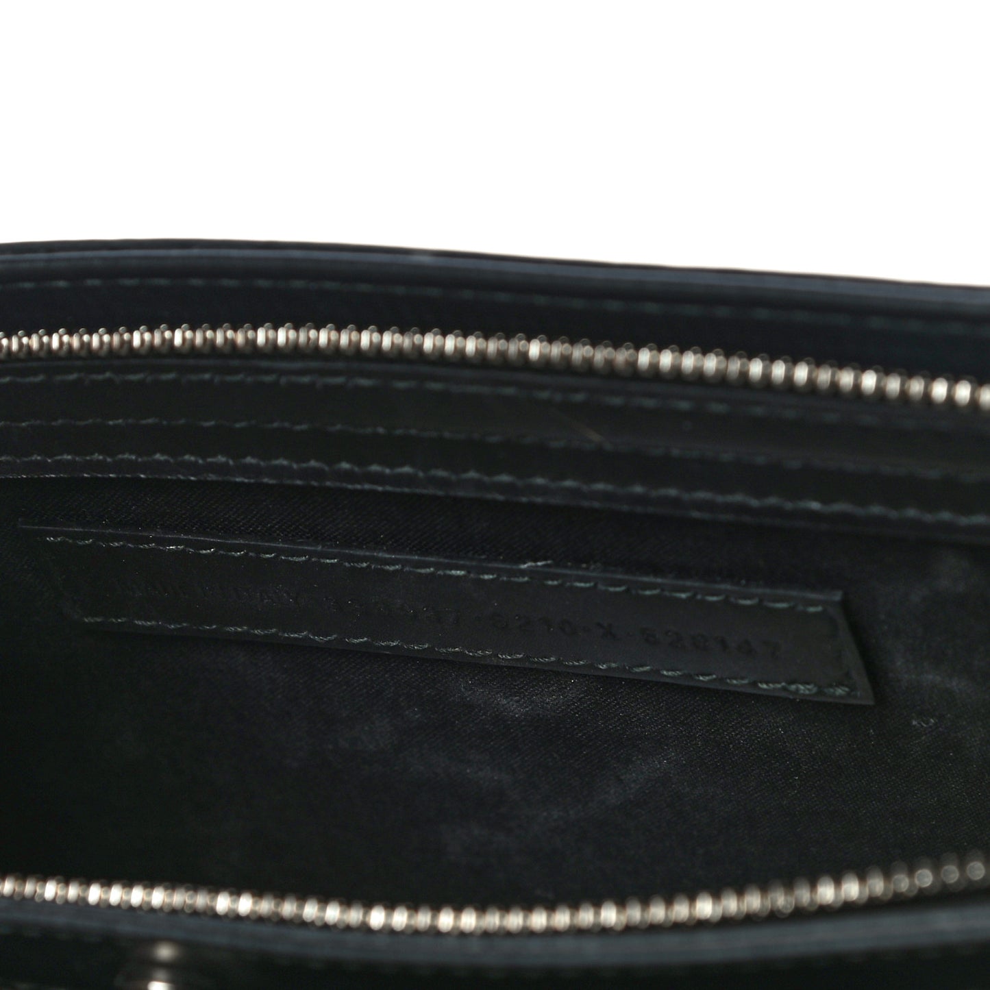 Cotton Canvas Logo Pochette Crossbody Bag Natural Black