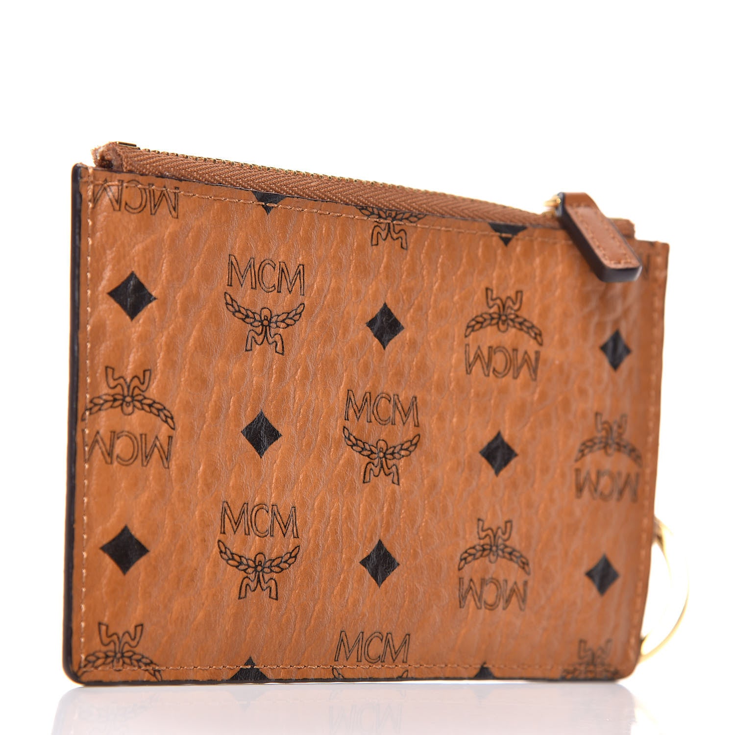 MCM Visetos Key Pouch Cognac 3 of 7