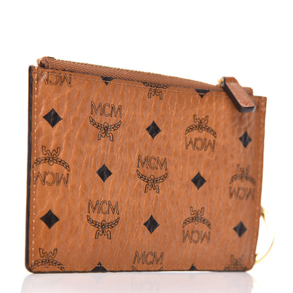 MCM Visetos Key Pouch Cognac 3 of 7