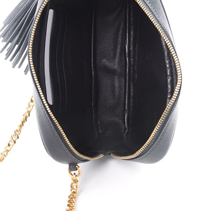 Saint Laurent Grain De Poudre Matelasse Monogram Mini Lou Camera Bag Dark Smog 5 of 11