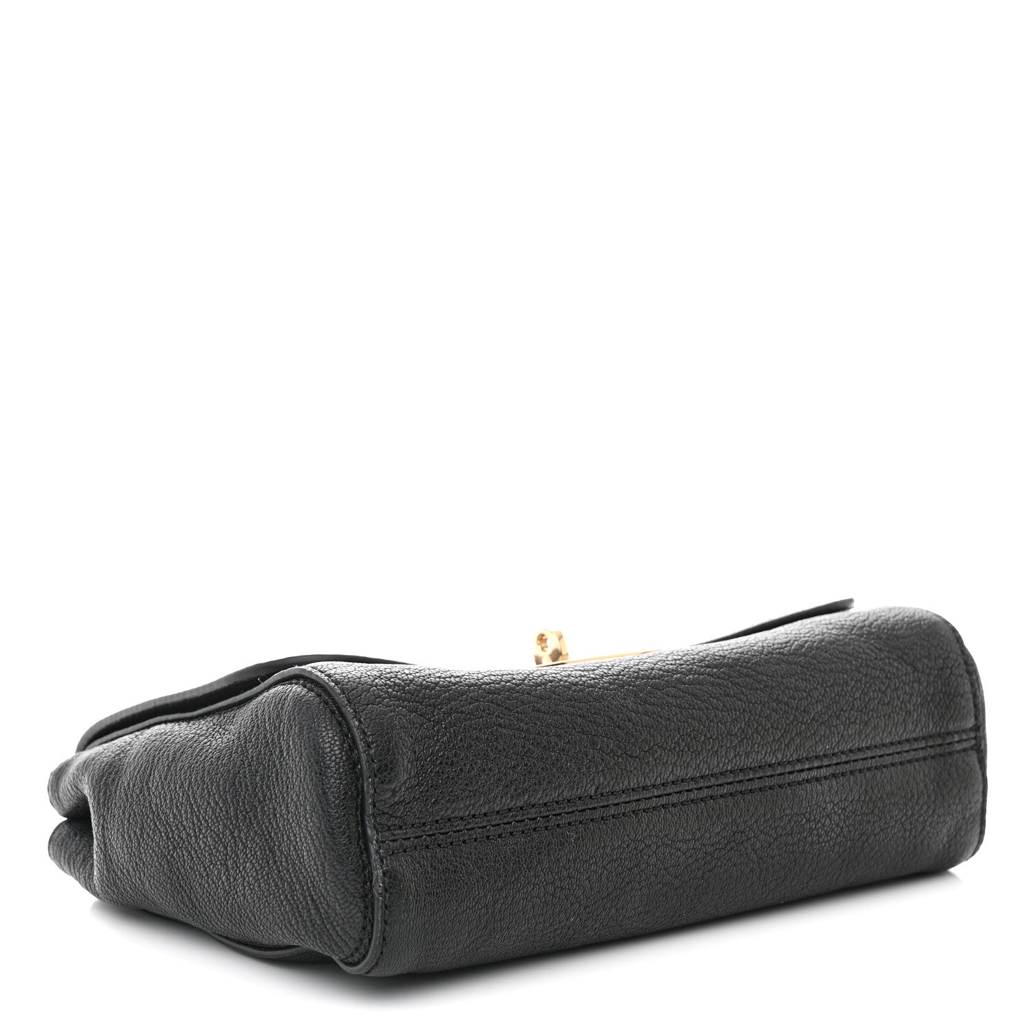 Mulberry Glossy Goatskin Small Lily Flap Black 4 of 10