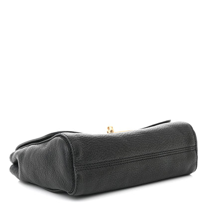 Mulberry Glossy Goatskin Small Lily Flap Black 4 of 10