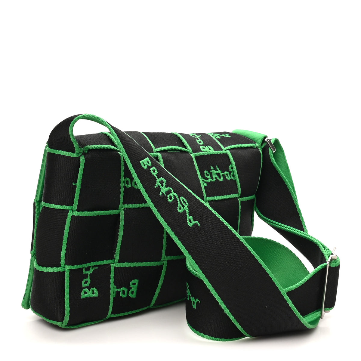 Webbing Maxi Intrecciato Cassette Crossbody Bag Parakeet