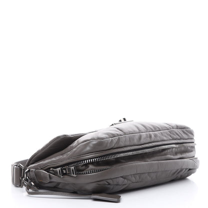 Prada Nappa Bomber Sound Flap Shoulder Bag Ardesia 4 of 11