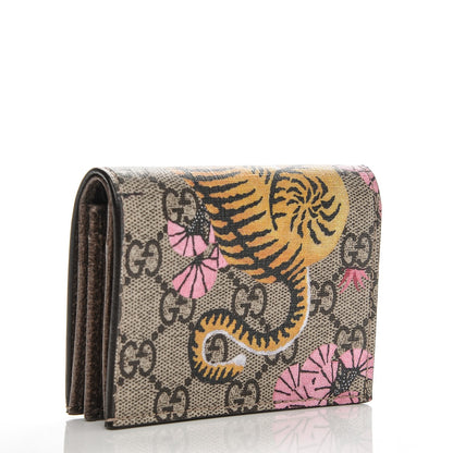Gucci GG Supreme Monogram Bengal Card Case Beige Pink 3 of 6