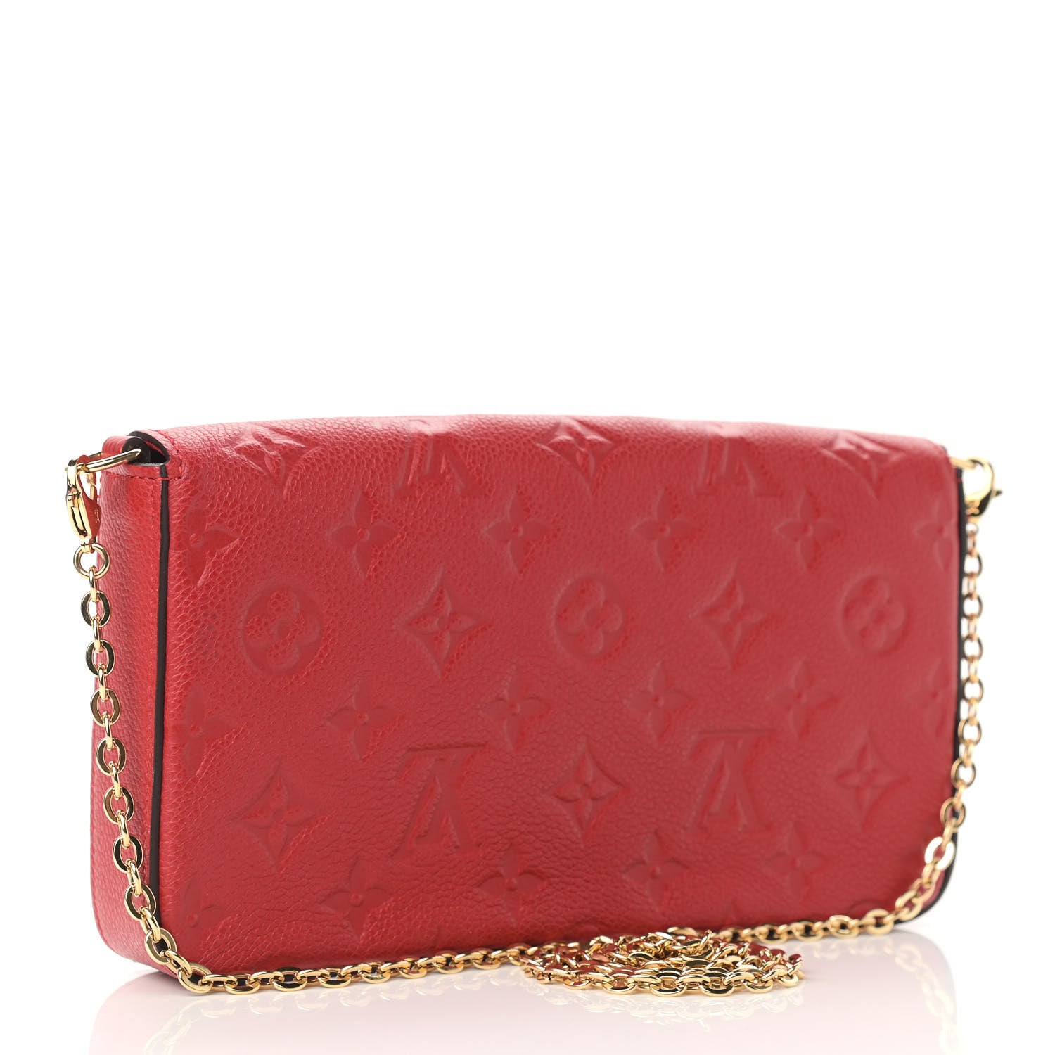 Louis Vuitton Empreinte Pochette Felicie Chain Wallet Scarlet 4 of 11