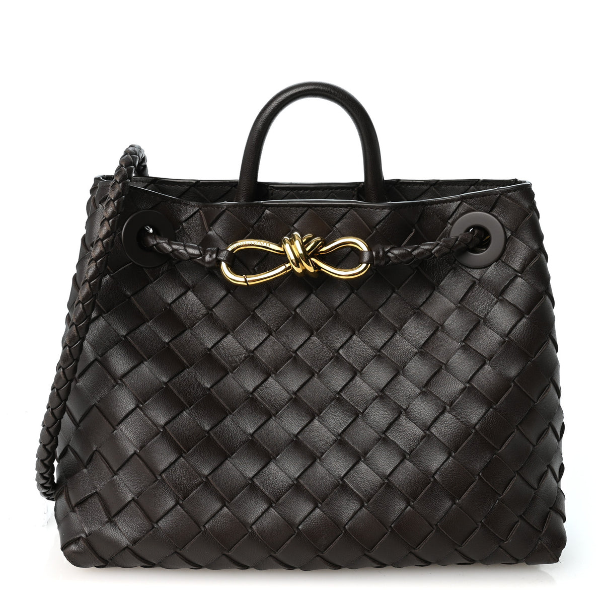 Bottega Veneta Nappa Intrecciato Small Andiamo Shoulder Bag Fondant 1 of 9