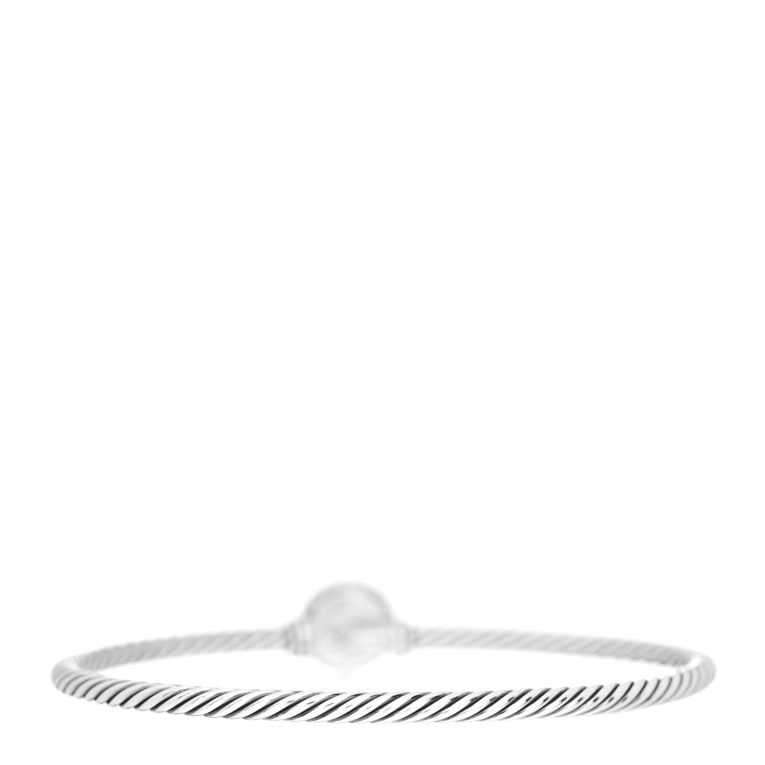 David Yurman Sterling Silver Pearl 3mm Chatelaine Bracelet 2 of 3
