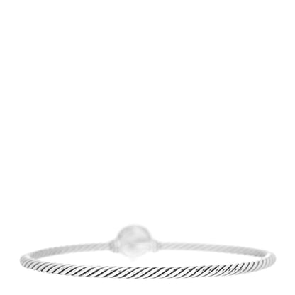 David Yurman Sterling Silver Pearl 3mm Chatelaine Bracelet 2 of 3