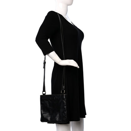 Gucci Guccissima Small Flat Messenger Bag Black 2 of 9