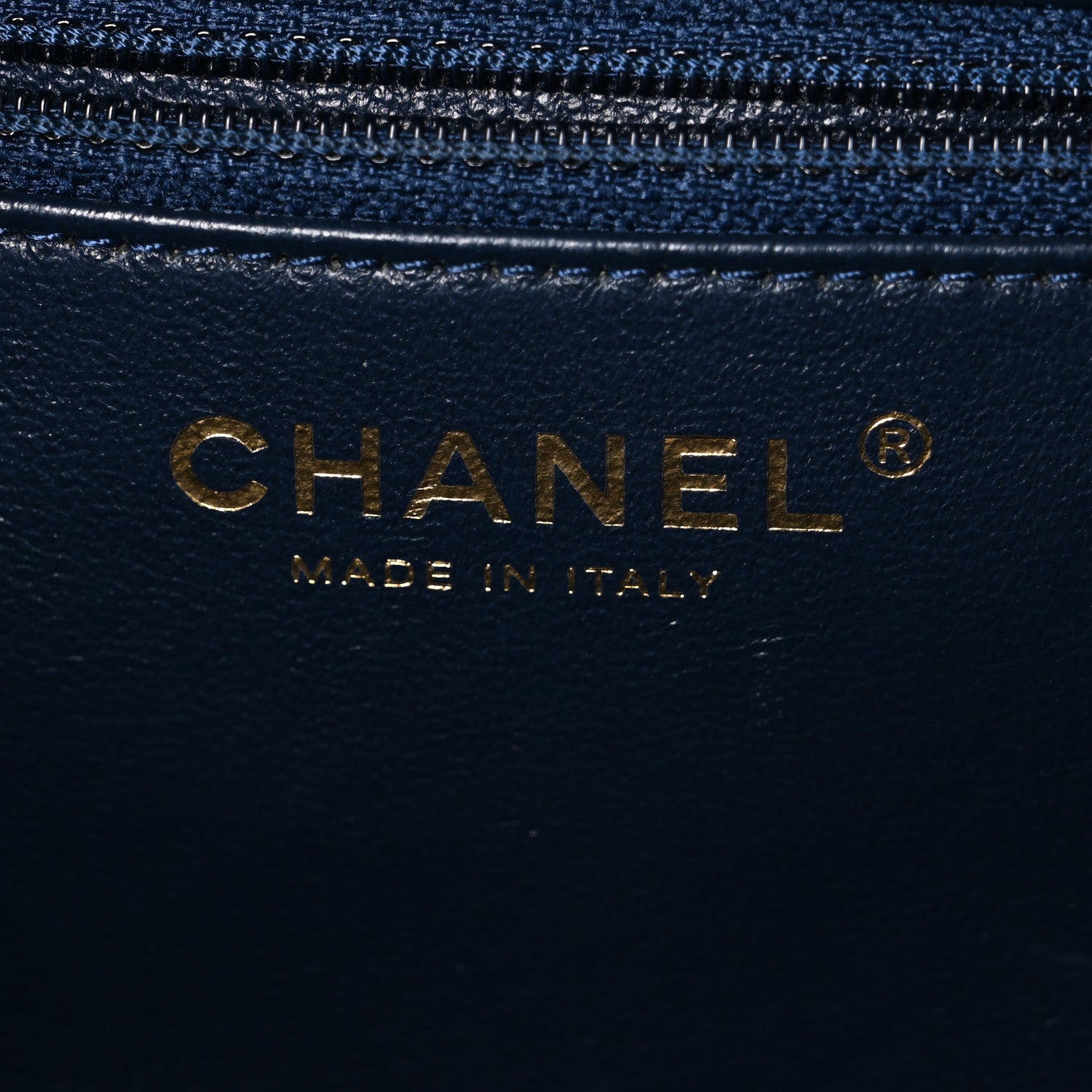 Chanel Lambskin Chevron Quilted Small Trendy CC Bowling Bag Navy Blue 6 of 10