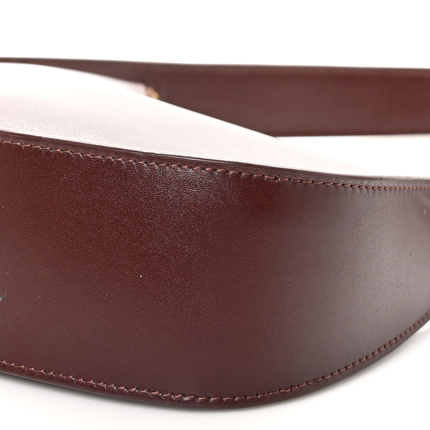 Smooth Calfskin Half Moon Shoulder Bag Raisin