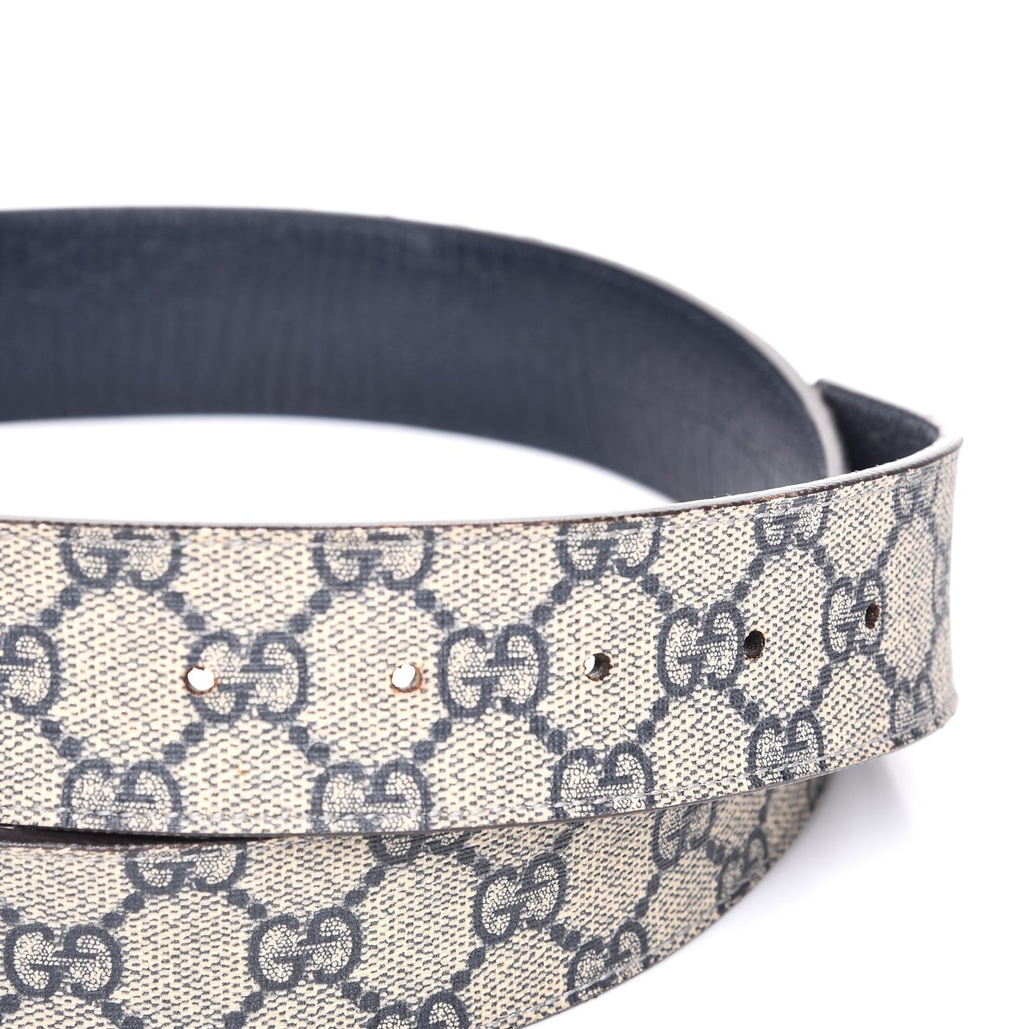 GG Plus Monogram Interlocking G Belt 90 36 Navy